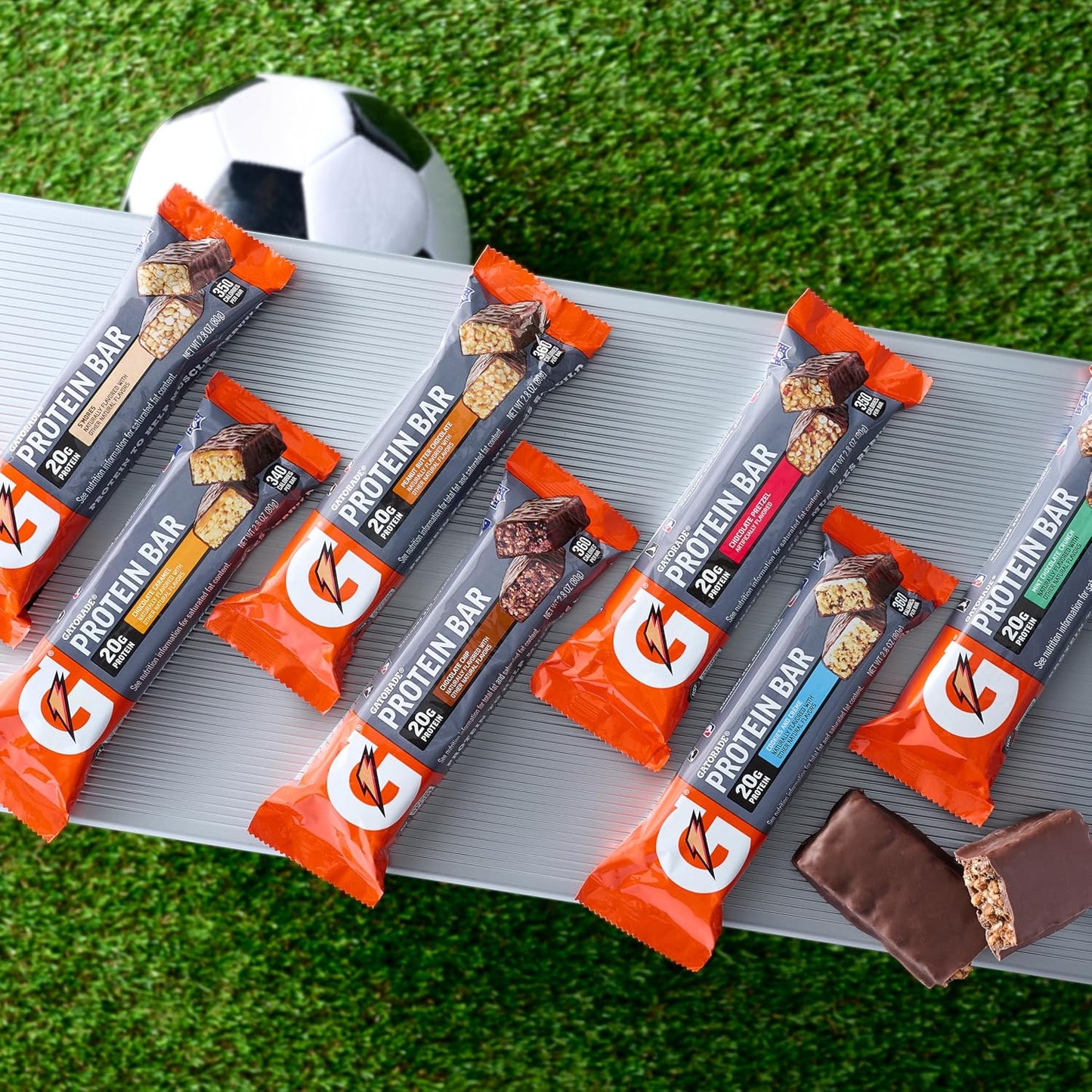 Gatorade Whey Protein Recover Bars, Chocolate Chip, 2.8 ounce, Pack of 12