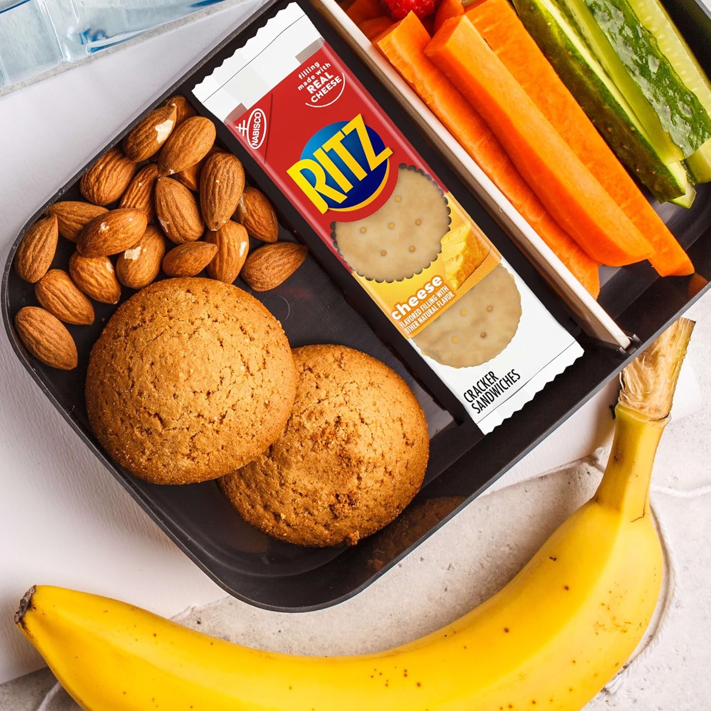 RITZ Cheese Sandwich Crackers, 20 snack packs, 6 crackers per pack