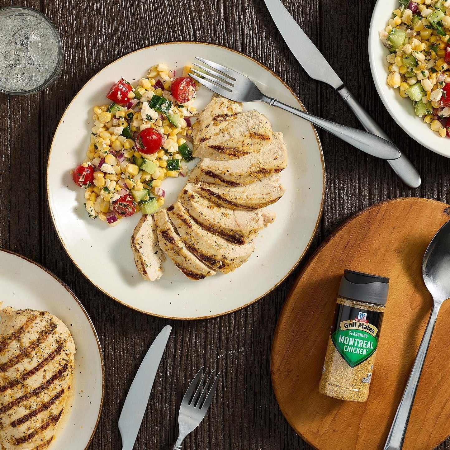 McCormick Grill Mates Montreal Chicken Seasoning, 2.75 oz, bold garlic, onion, pepper flavor, no MSG