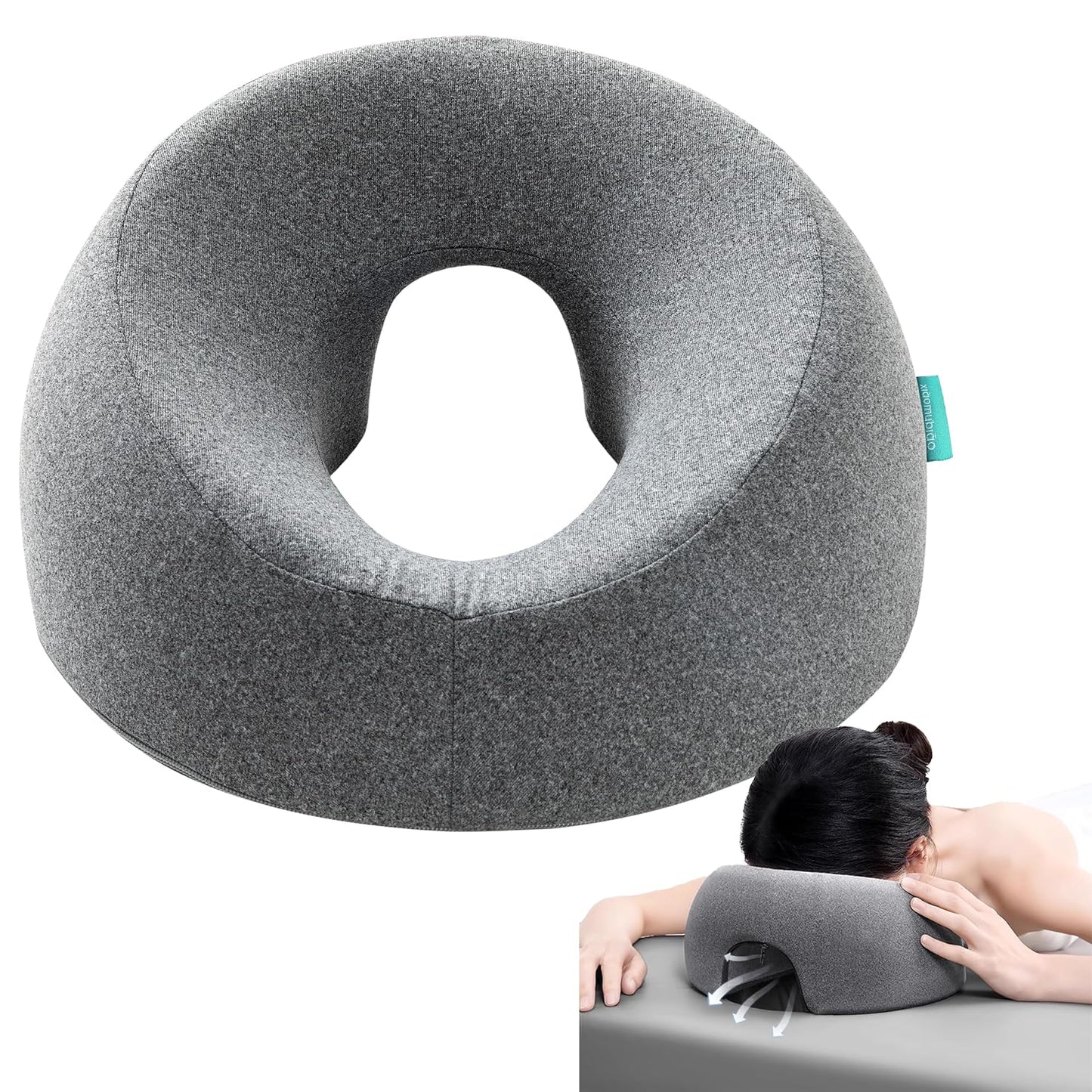 xiaomubiao face down pillows for massage table and stomach sleeping grey