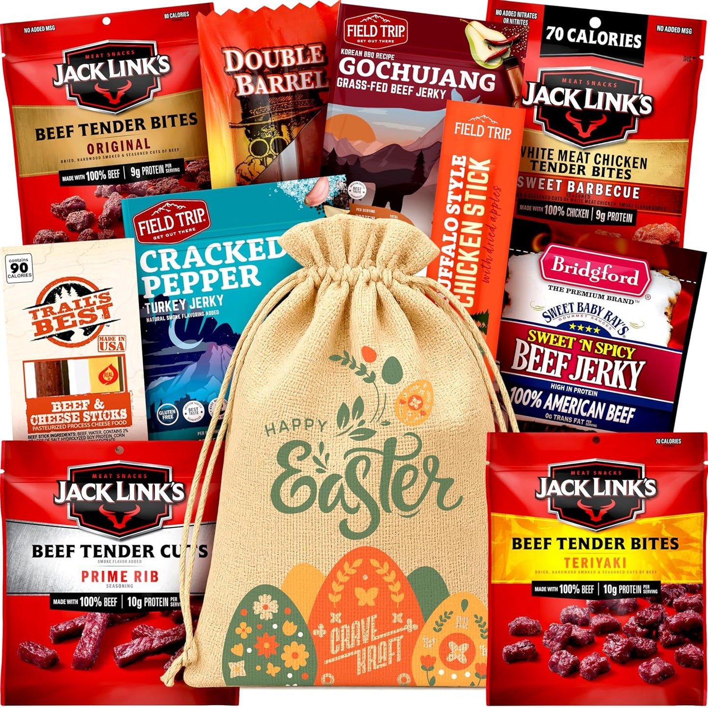 Jerky gift basket for dad, perfect for any occasion, food gift for dad