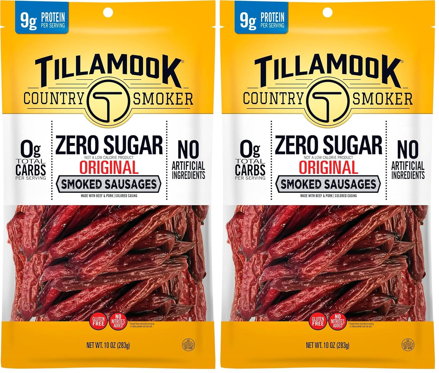 Tillamook Country Smoker Smoked Sausages, Original, 10 Ounce