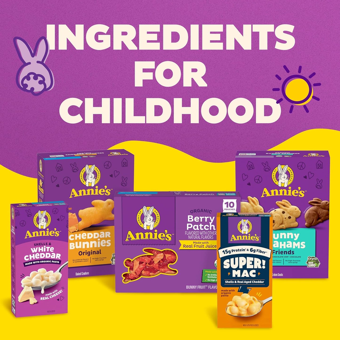 Annie's Organic Bunny Fruit Snacks Variety Pack Gluten Free Snack 22 ct 15.4 oz