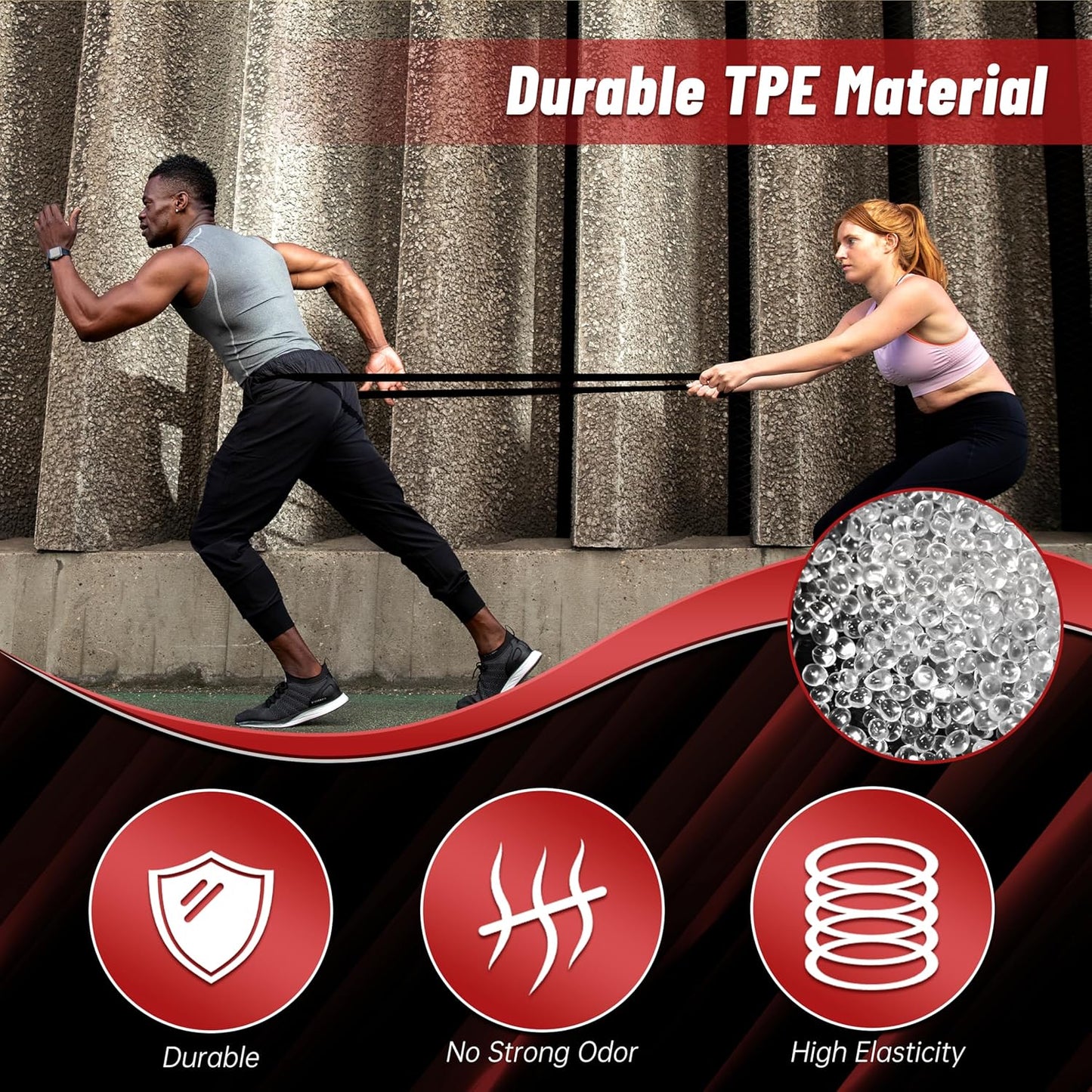 Pull Up Assistance Bands, 5-Level Resistance Bands for Full-Body Training