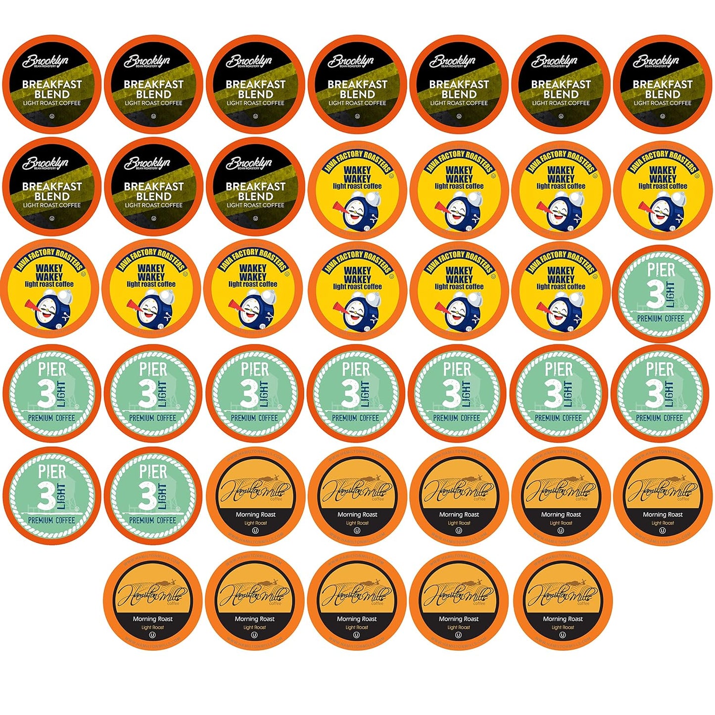 Two Rivers Coffee Flavored Coffee Pods Compatible with Keurig K Cup Brewers Variety Pack
