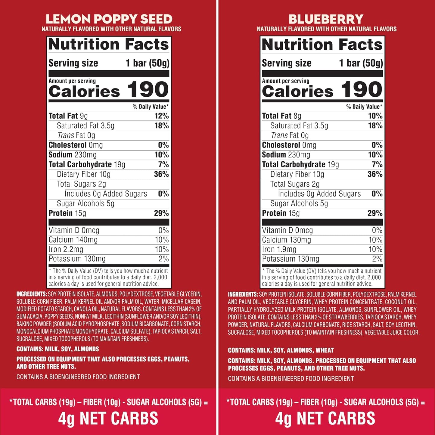 Atkins Soft Baked High Protein Bars, 12 pack, 2g sugar, 4g net carbs, 15g protein