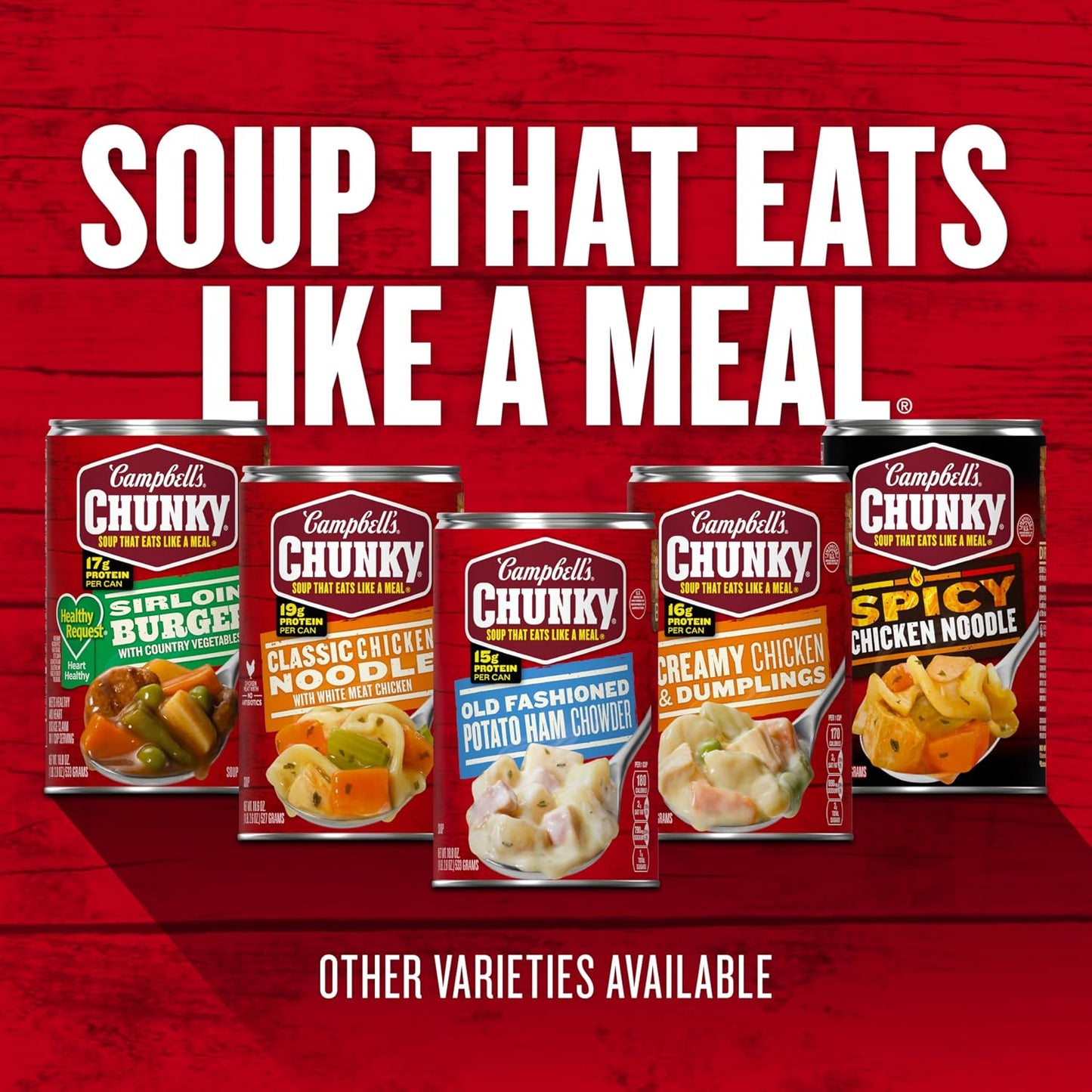 Campbell's Chunky Savory Pot Roast Soup - 18.8 oz Can, High-Protein, Microwavable