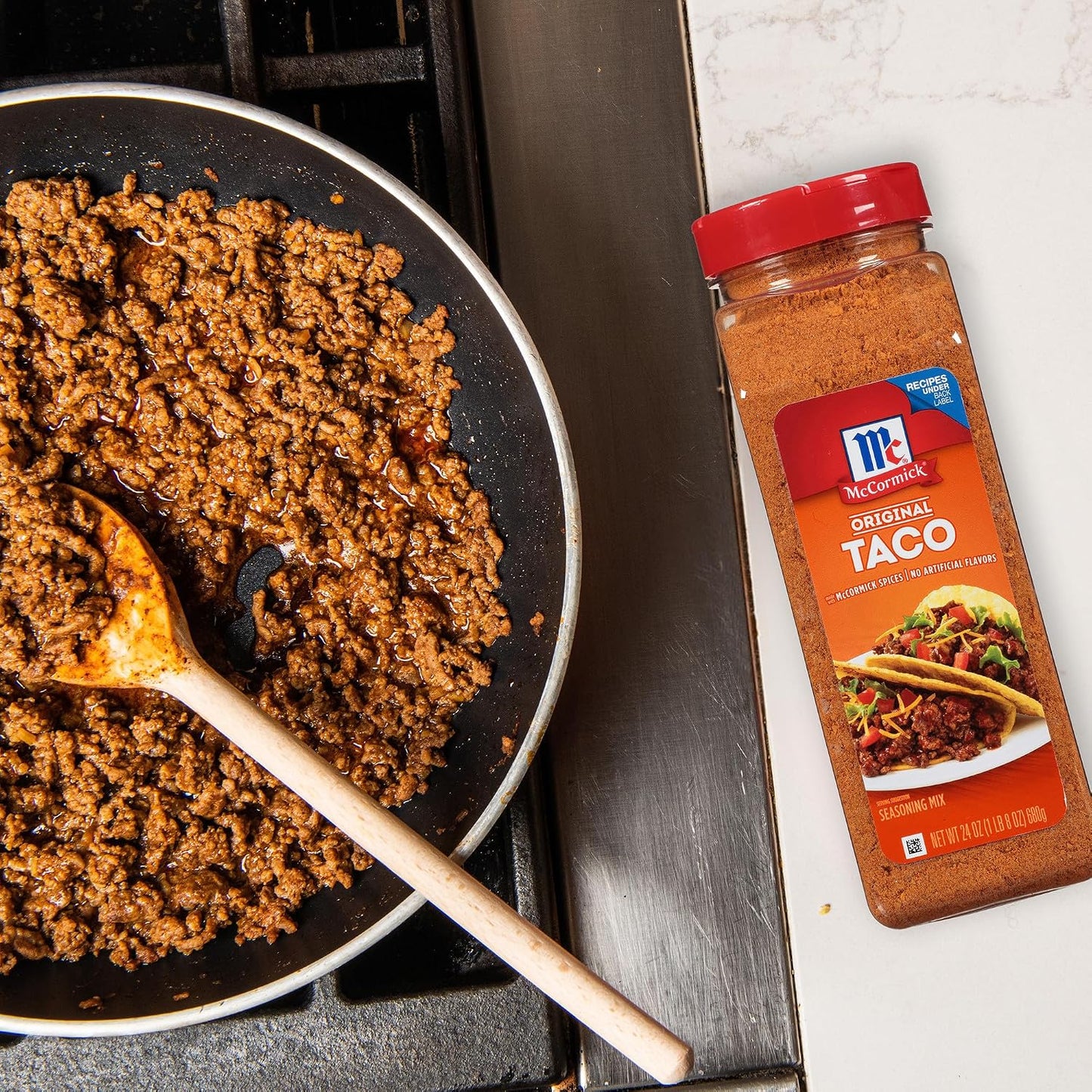 McCormick Taco Seasoning Mix, Original, No MSG, No Dairy, No Artificial Flavors, 24 oz