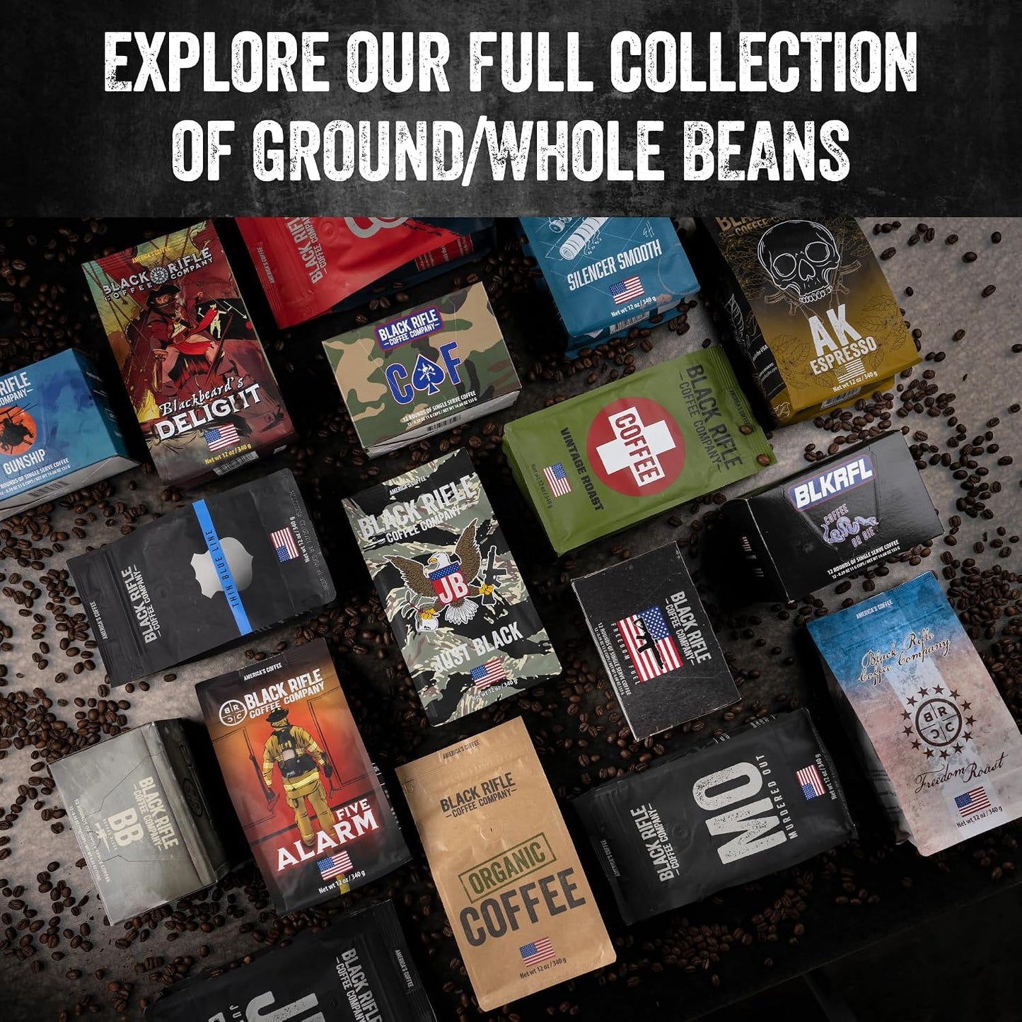 Black Rifle Coffee Company Dark Roast Coffee Pods, 100% Arabica, 84 Count