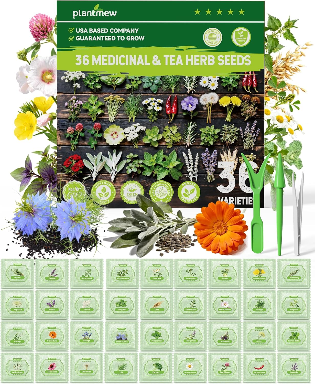 Herb Seeds Variety Pack for Planting Indoor & Outdoor