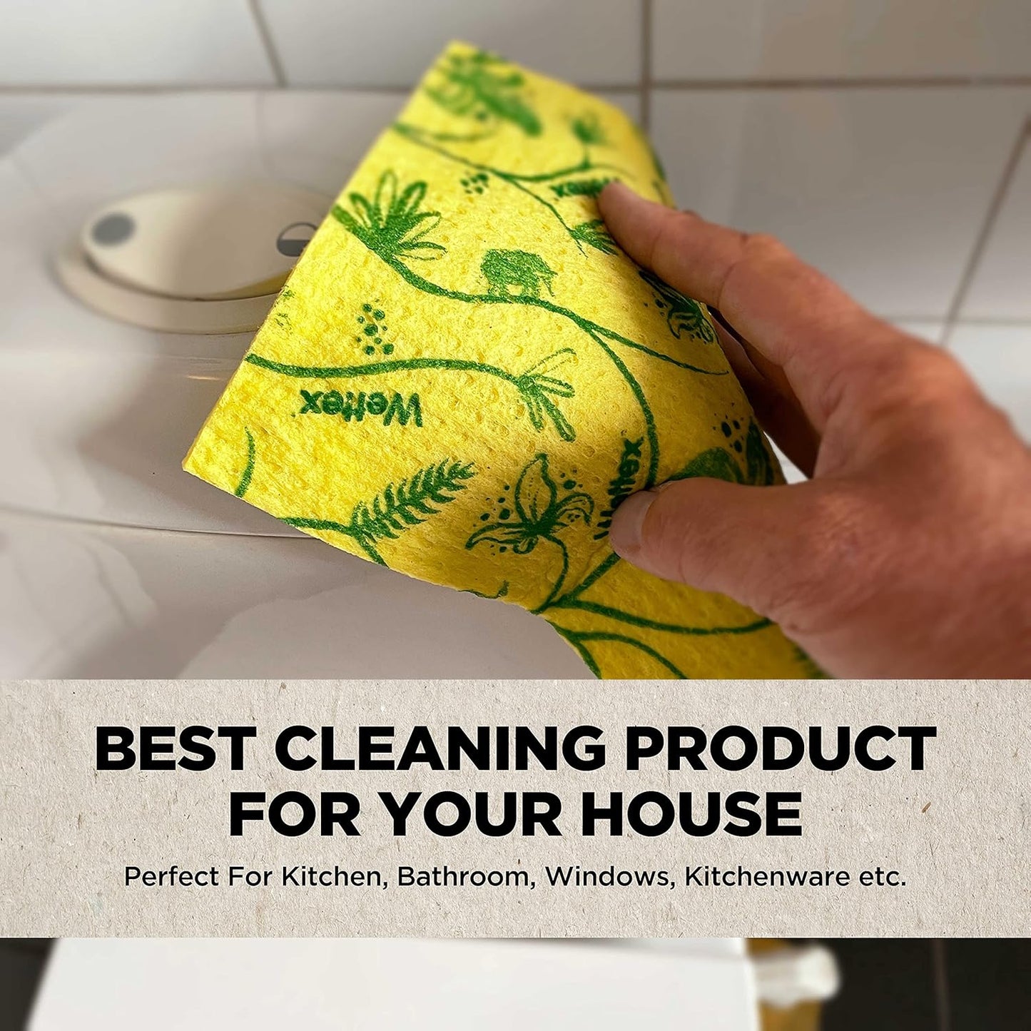 Wettex The Original 10 Pack Swedish Dishcloth for Kitchen