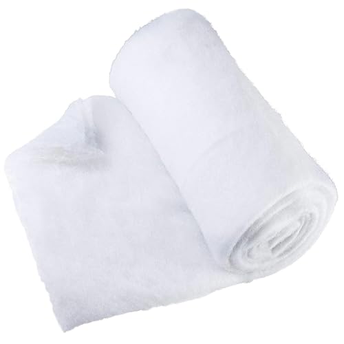 PREXTEX Artificial Snow Roll - Large Fluff for Christmas Village Displays, 94"x31" Tabletop Décor, and Winter Wonderland Party Scenes - Thick White Blanket for Holiday Backdrops and Festive Decoration