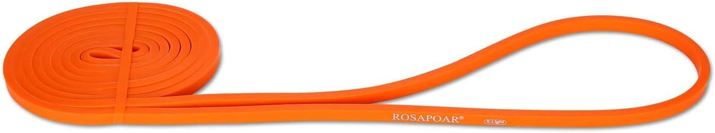 rosapoar natural latex resistance band pull up fitness exercise band