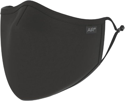 AIR+ Reusable Face Mask, Multi-Layer, Washable, Breathable, Anti-fog for Glasses