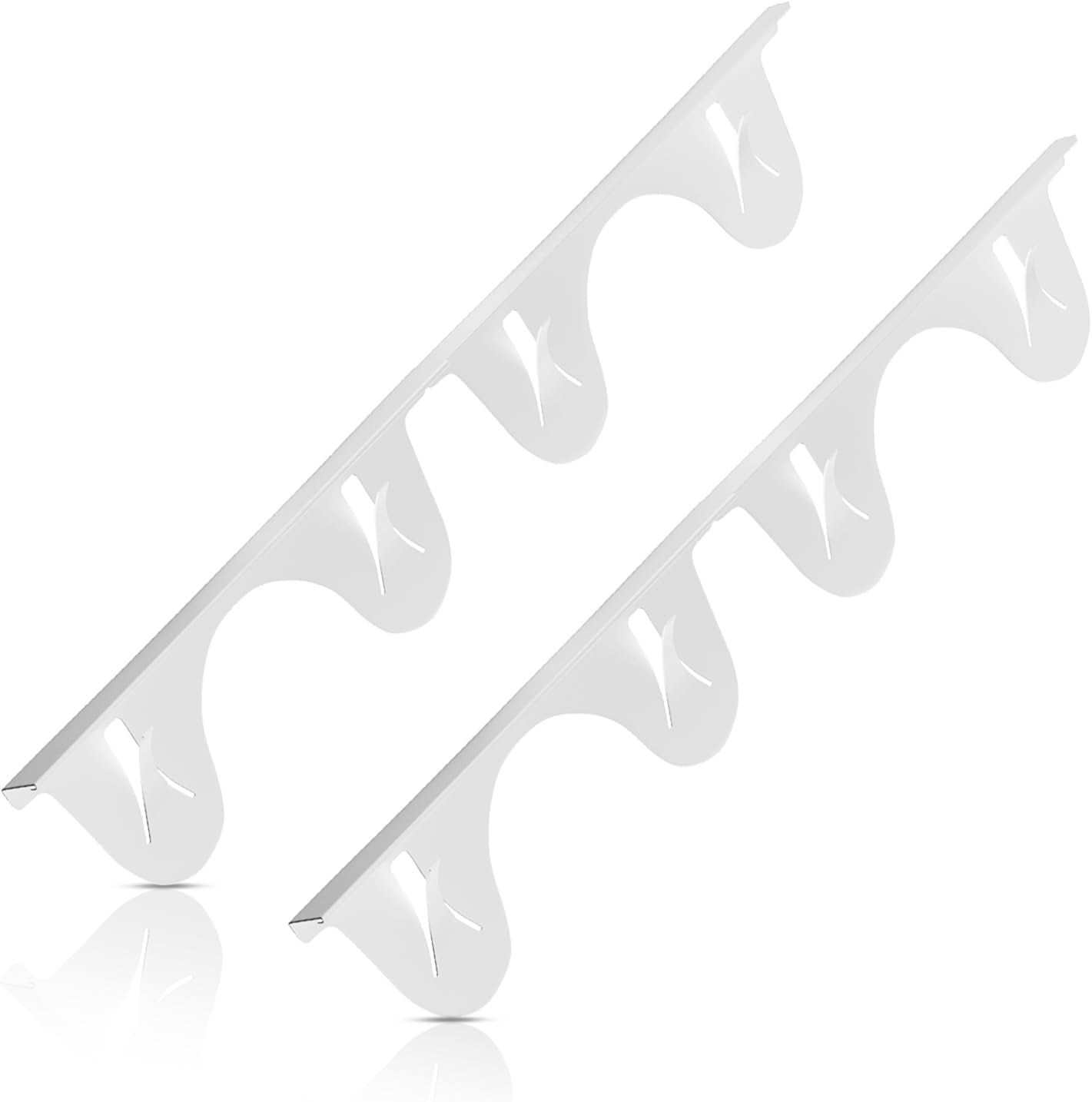 Stainless Steel Stove Gap Cover (2 Pack, Black), Stove Gap Filler for Kitchen, Range Trim Kit, Heat Resistant with Easy Clean, Adjustable Length 13.8” to 27.5”
