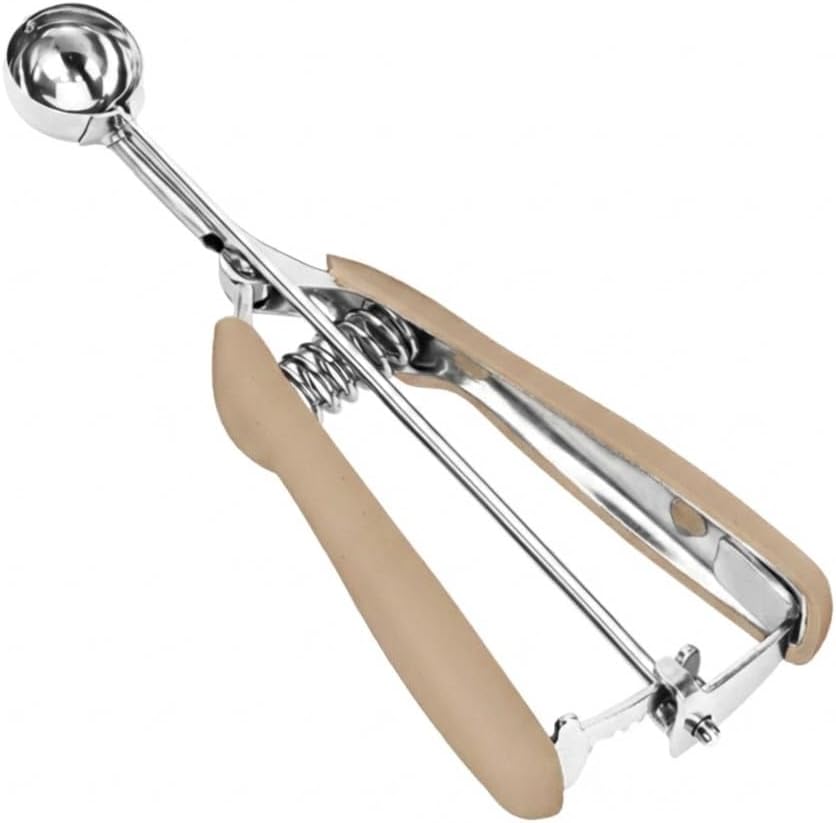 Ice Cream Scoop, 18/8 Stainless Steel Cookie Scoop, Cookie Scoops for Baking, 2 Tbsp/ 30 ml/ 1 oz Cookie Dough Scoop, Ice Cream Scooper with Trigger Release, Cookie Scooper for Baking