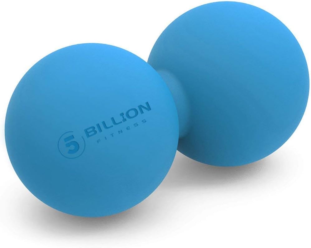 5BILLION FITNESS Double Lacrosse Massage Ball for Physical Therapy and Myofascial Release