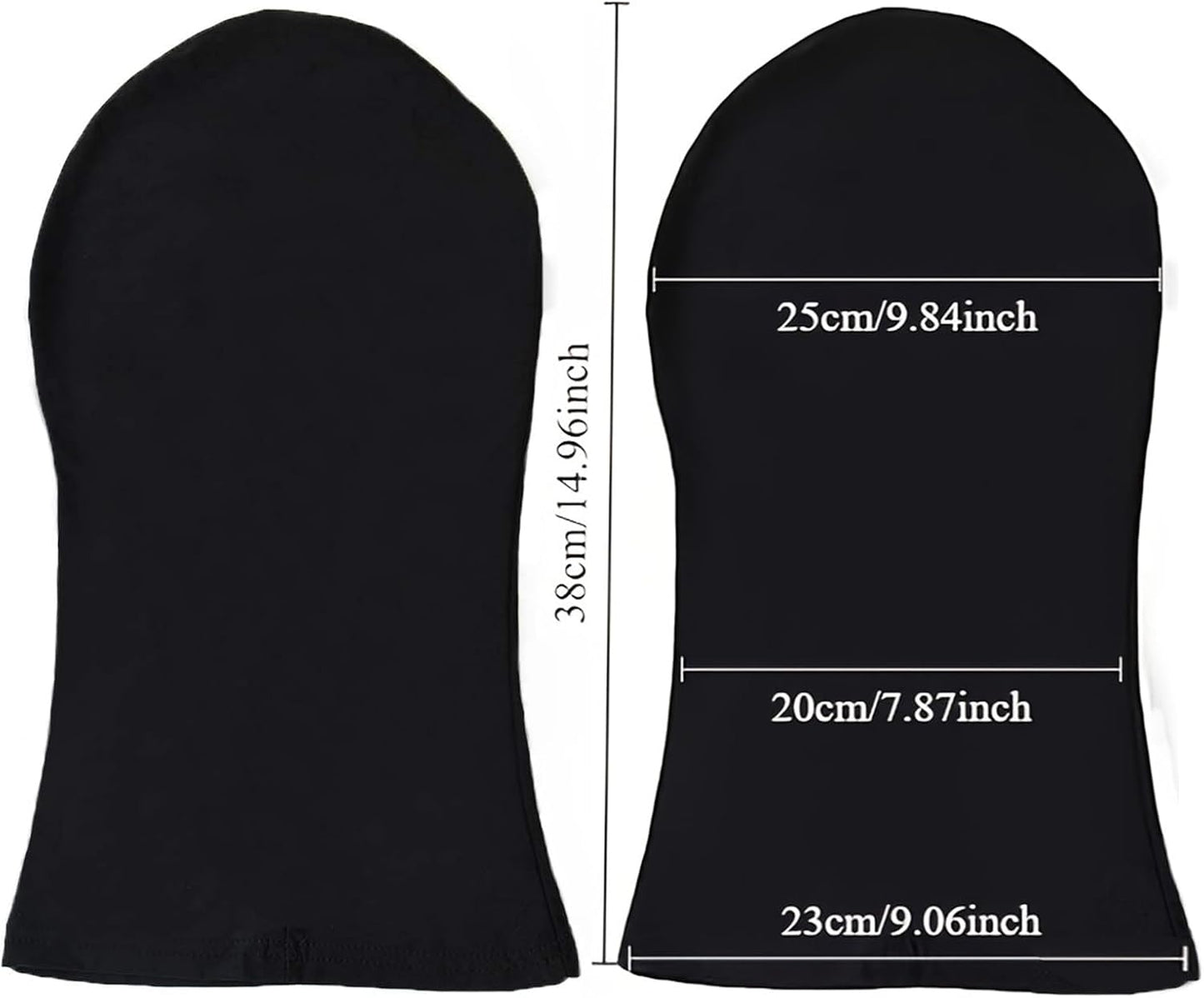 Homelex 2 Pieces Full Face Mask, Unisex BW 2nd Skin Spandex Halloween Hood