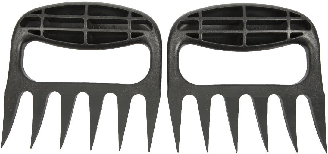 The Original Bear Paw Meat Shredder - Claws for Shredding Pork, Chicken & Any Meat (Black) | Shredder Claws for Pulled Pork, USA Made - Easily Lift, Shred, Pull and Serve Pork, Chicken, Brisket and Turkey
