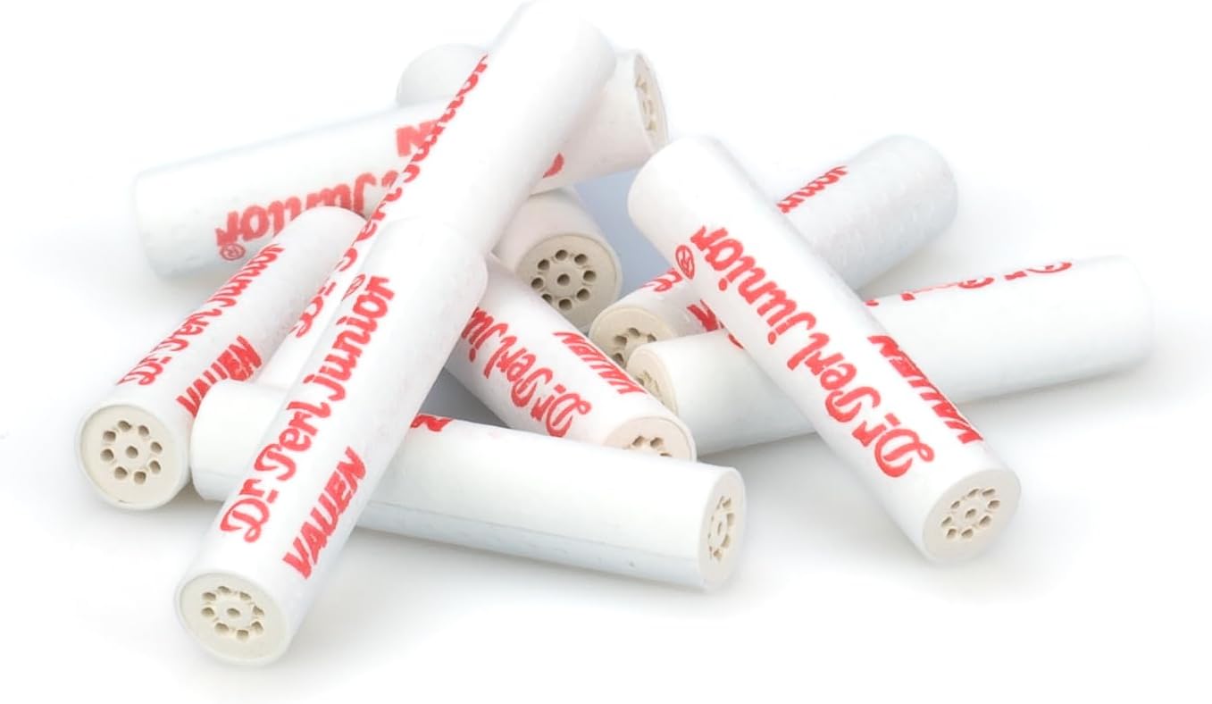 Vauen Dr. Perl Junior 9mm Activated Carbon Pipe Filters, 100 Pack