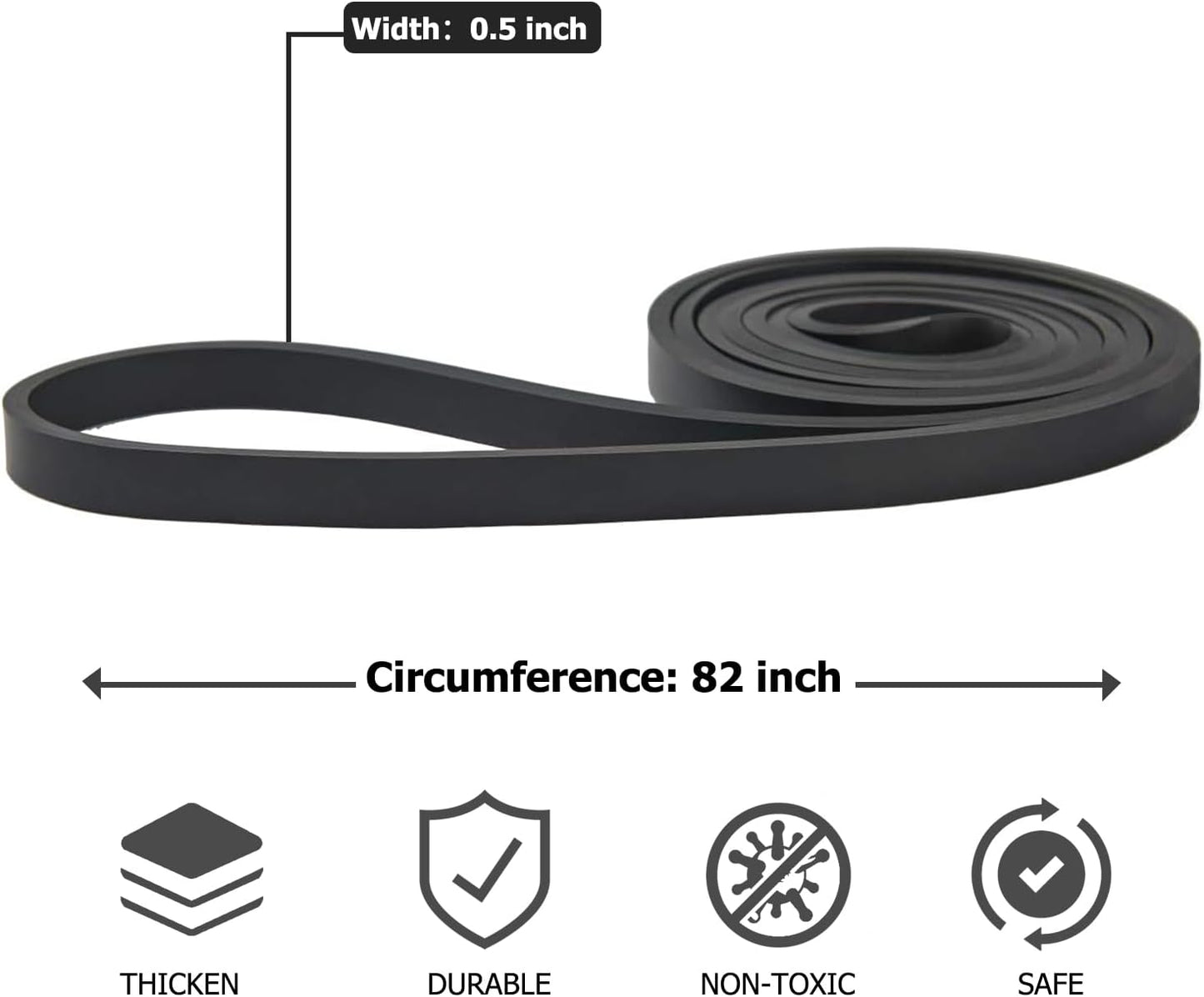 Resistance Bands, Pull Up Assistance Bands for Men and Women, Natural Latex Exercise Bands