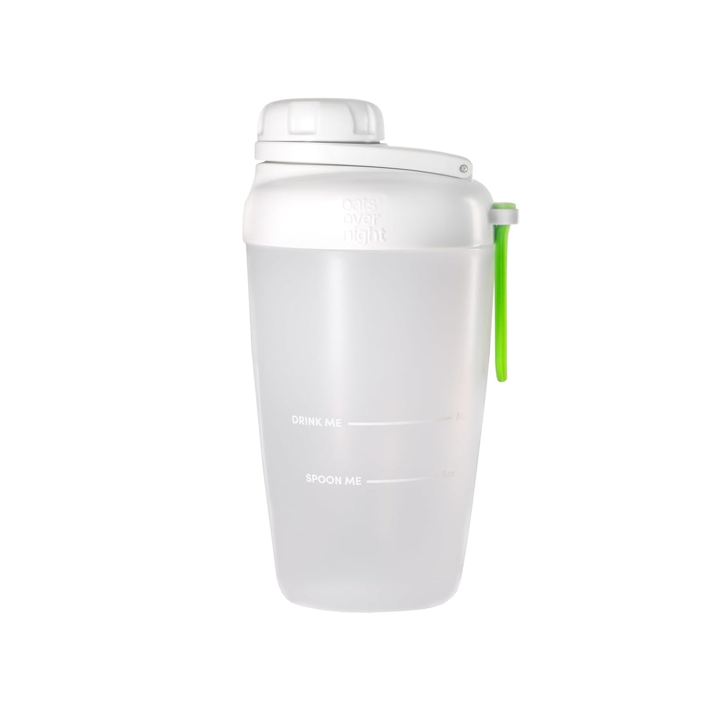 Oats Overnight Leakproof Shaker Bottle - 8oz Fill Line, Dishwasher Safe