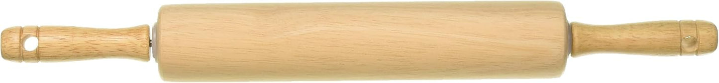 GoodCook Classic Wooden Rolling Pin with Easy Roll Bearings