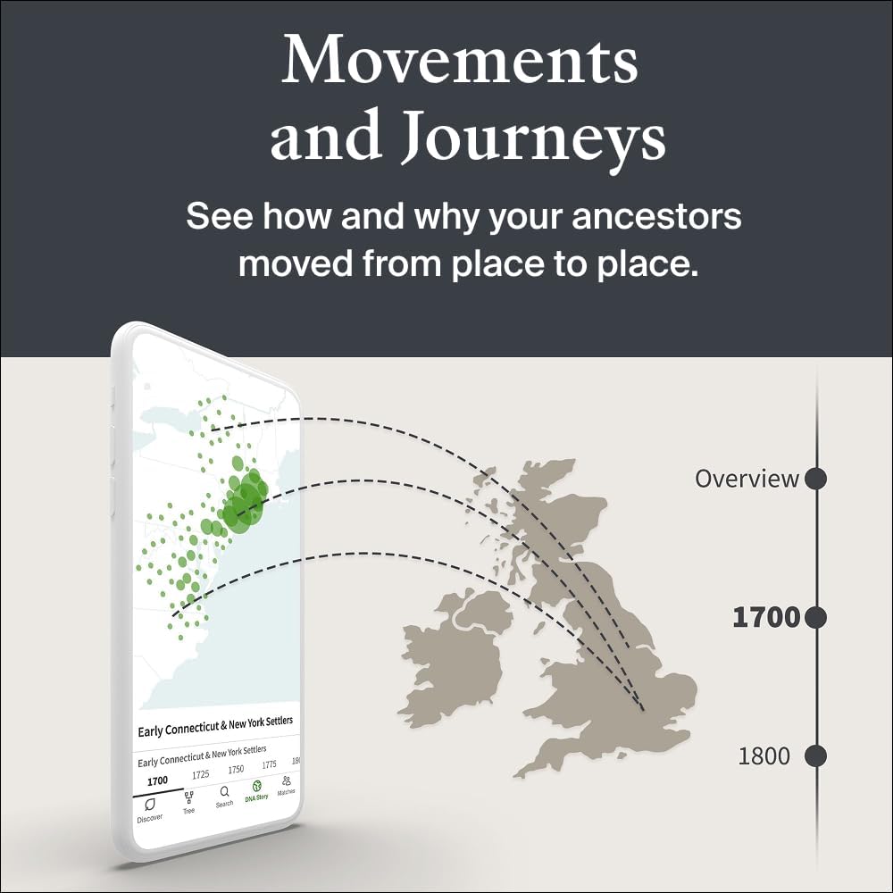 AncestryDNA Genetic Ethnicity Test Kit with 3600+ Regions