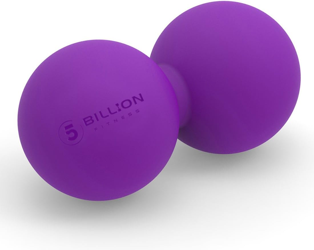 5BILLION FITNESS Double Lacrosse Massage Ball for Physical Therapy and Myofascial Release