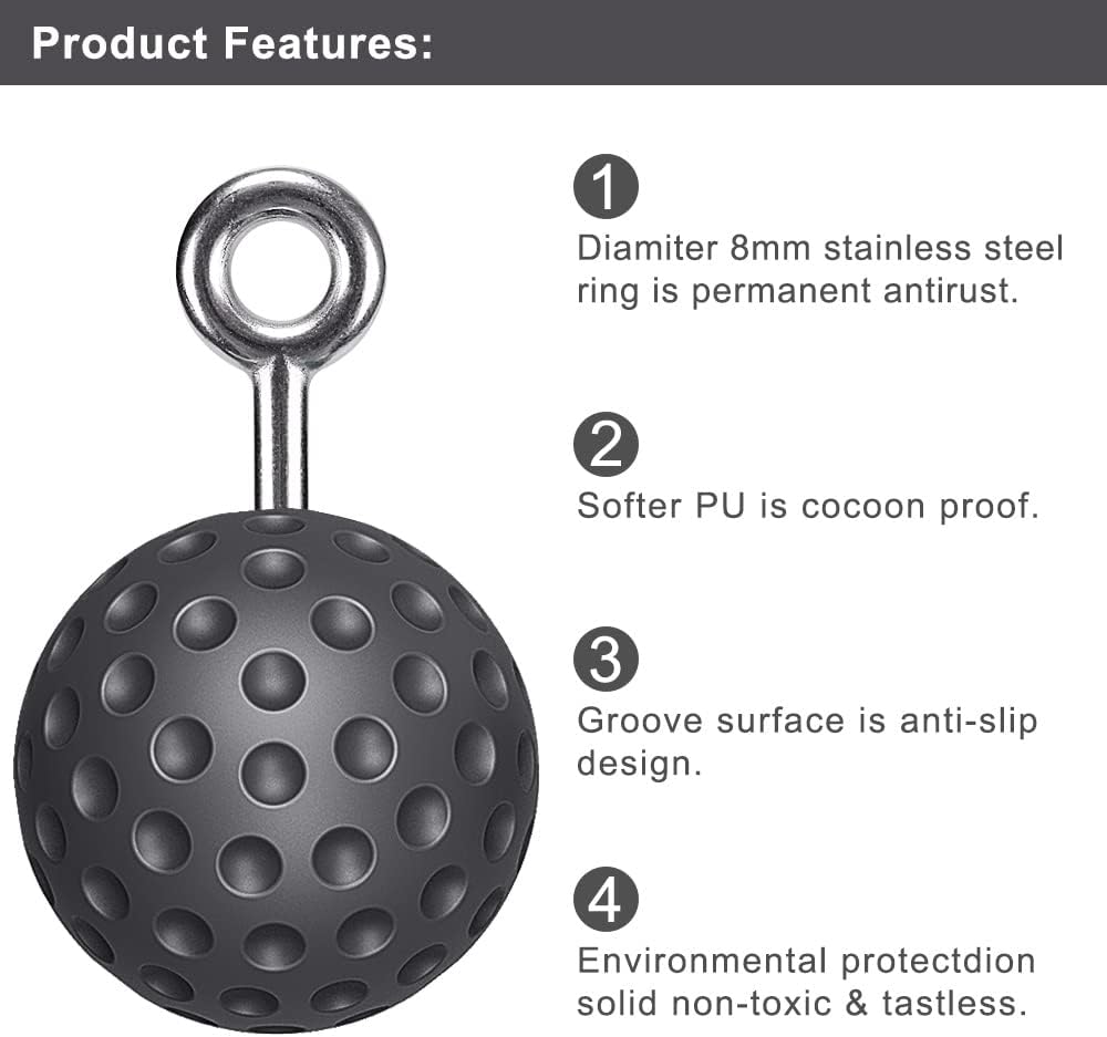 SELEWARE Non-Slip Pull Up Power Balls for Strength Training, Forearm and Hand Exerciser