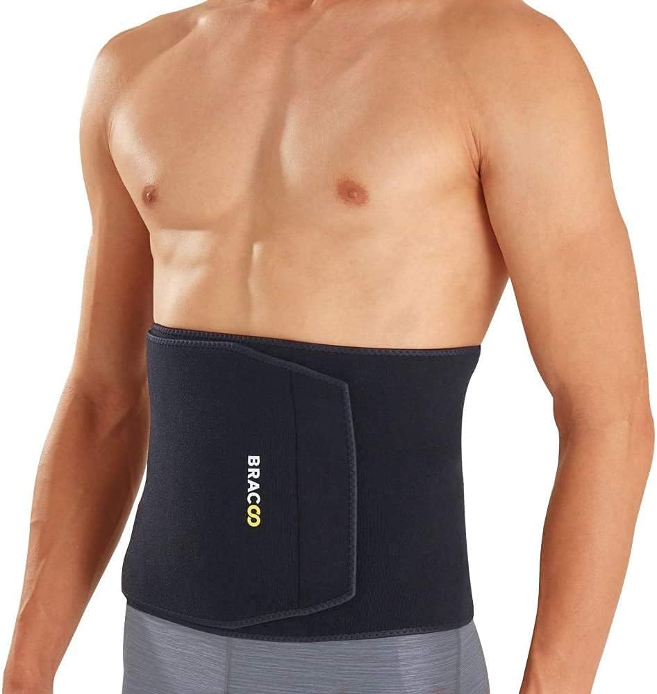 Bracoo Waist Trimmer Sweat Belt for Women & Men, Adjustable Stomach Wrap