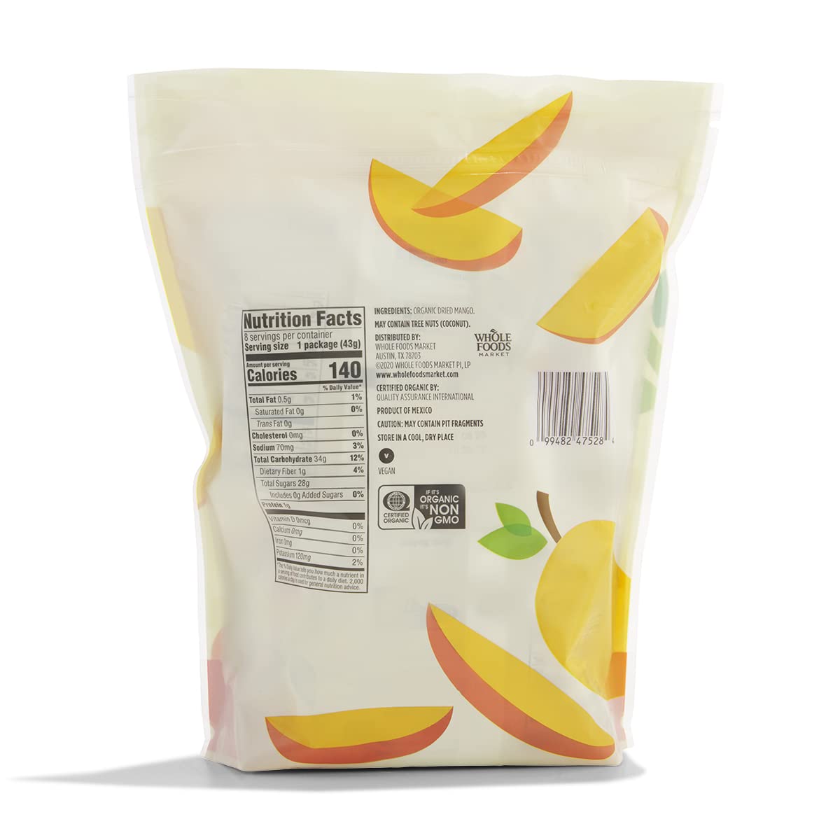 365 by Whole Foods Market Organic Mango Snacks 8 Pack 12 Ounce