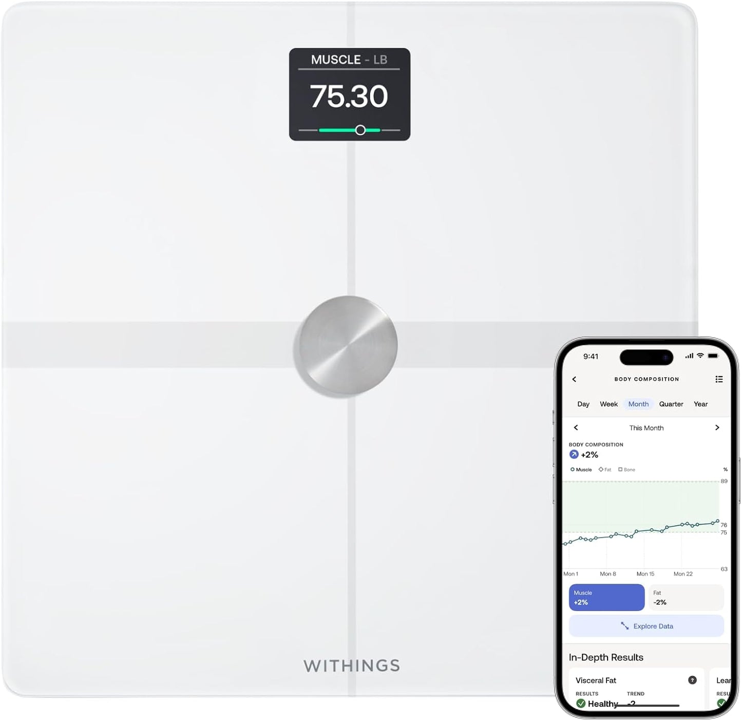 Withings Body Smart Scale for Weight and Fat Percentage