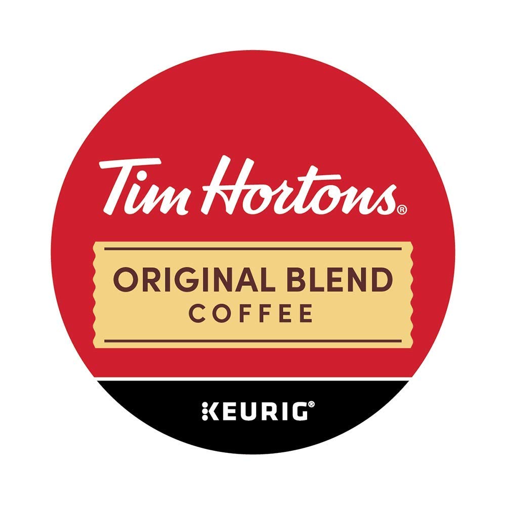 Tim Hortons Original Blend Medium Roast Coffee K-Cup Pods Compatible with Keurig Brewers 24 Count