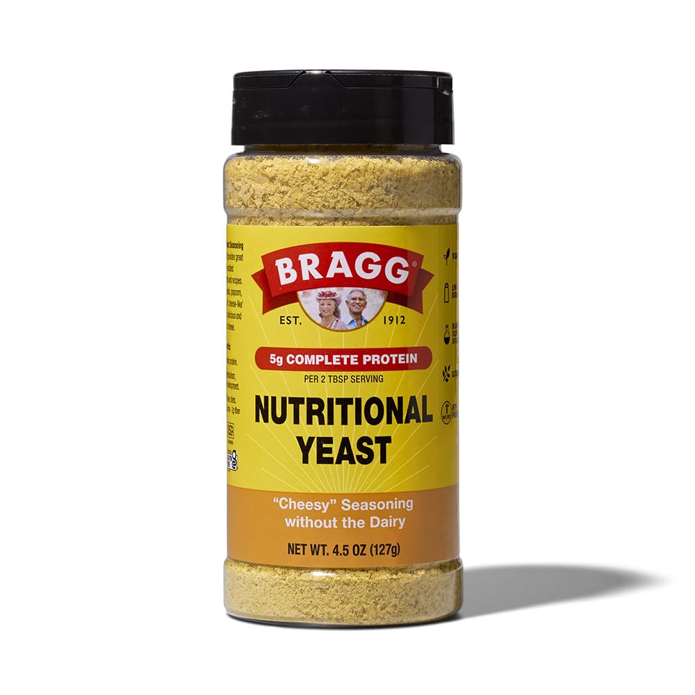 Bragg Premium Nutritional Yeast Seasoning 4.5 Ounce with Possible Varying Packaging