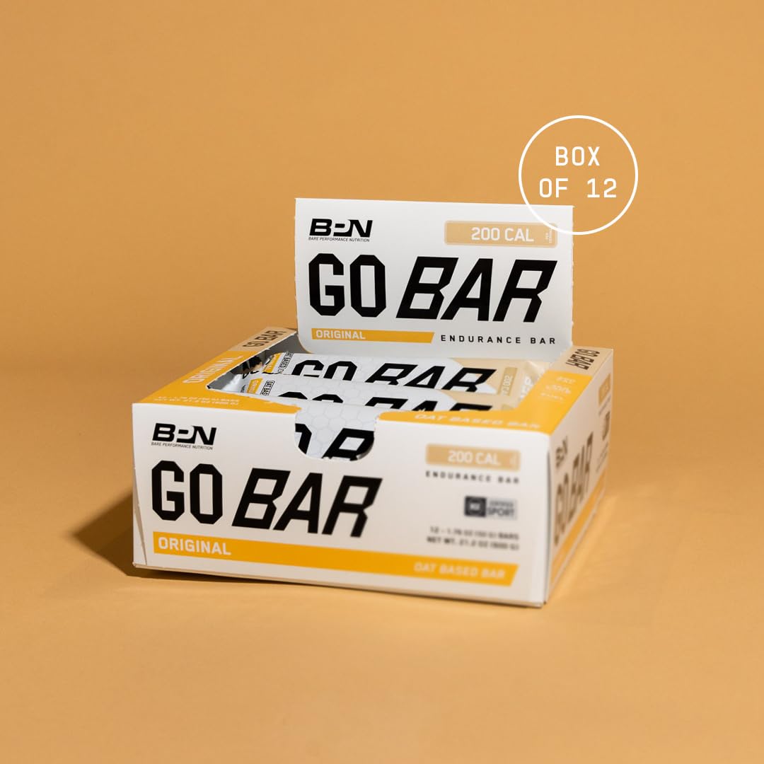 BARE PERFORMANCE NUTRITION Go Bar, Oat Based Endurance Training Snack