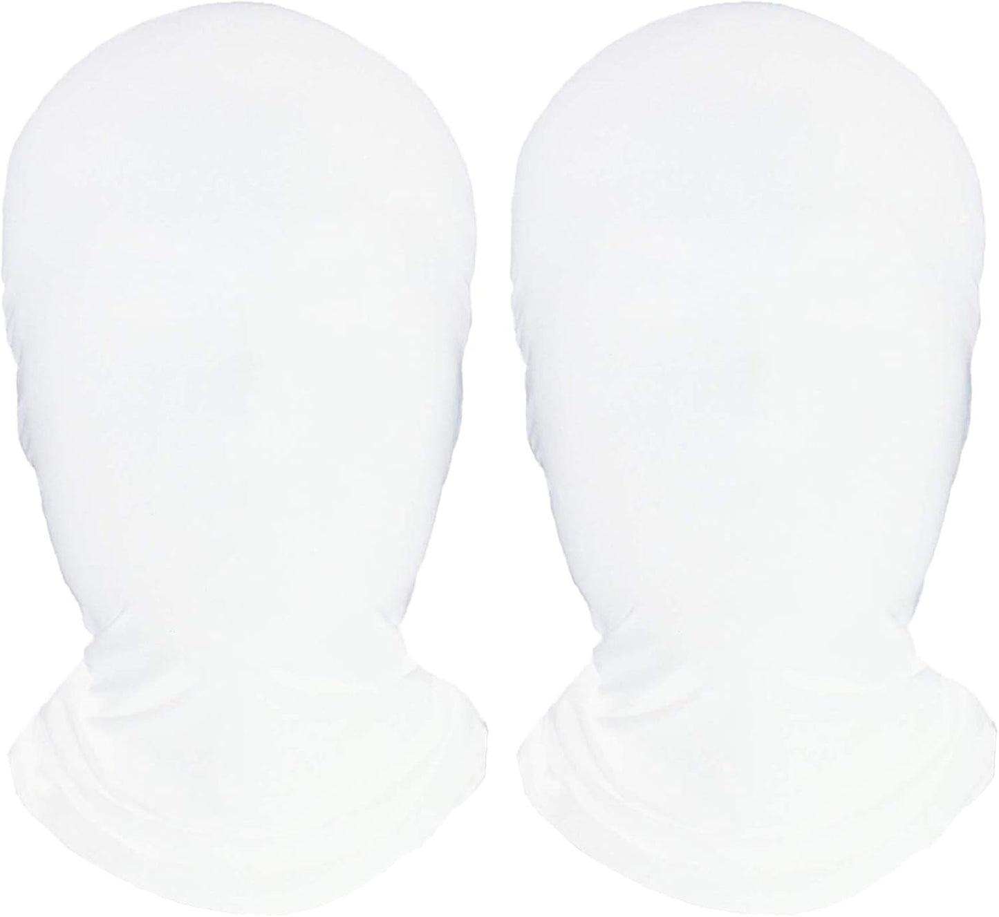 Homelex 2 Pieces Full Face Mask, Unisex BW 2nd Skin Spandex Halloween Hood
