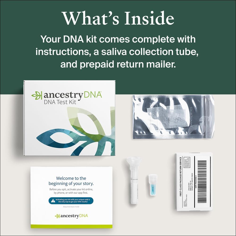 AncestryDNA Genetic Ethnicity Test Kit with 3600+ Regions