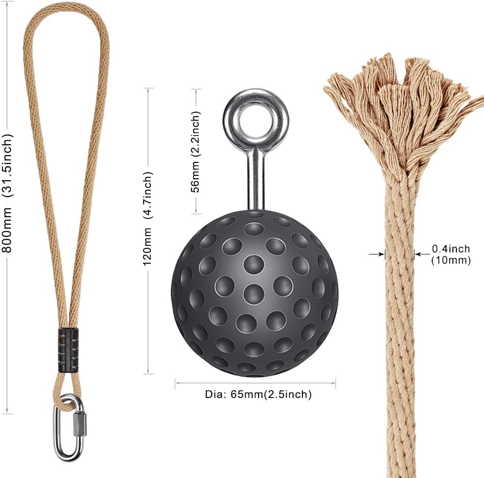 SELEWARE Non-Slip Pull Up Power Balls for Strength Training, Forearm and Hand Exerciser