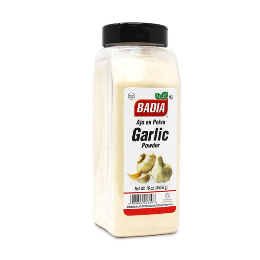 Badia 16 oz Premium Garlic Powder for Cooking Seasoning & Spice Blends Freshly Ground Flavorful