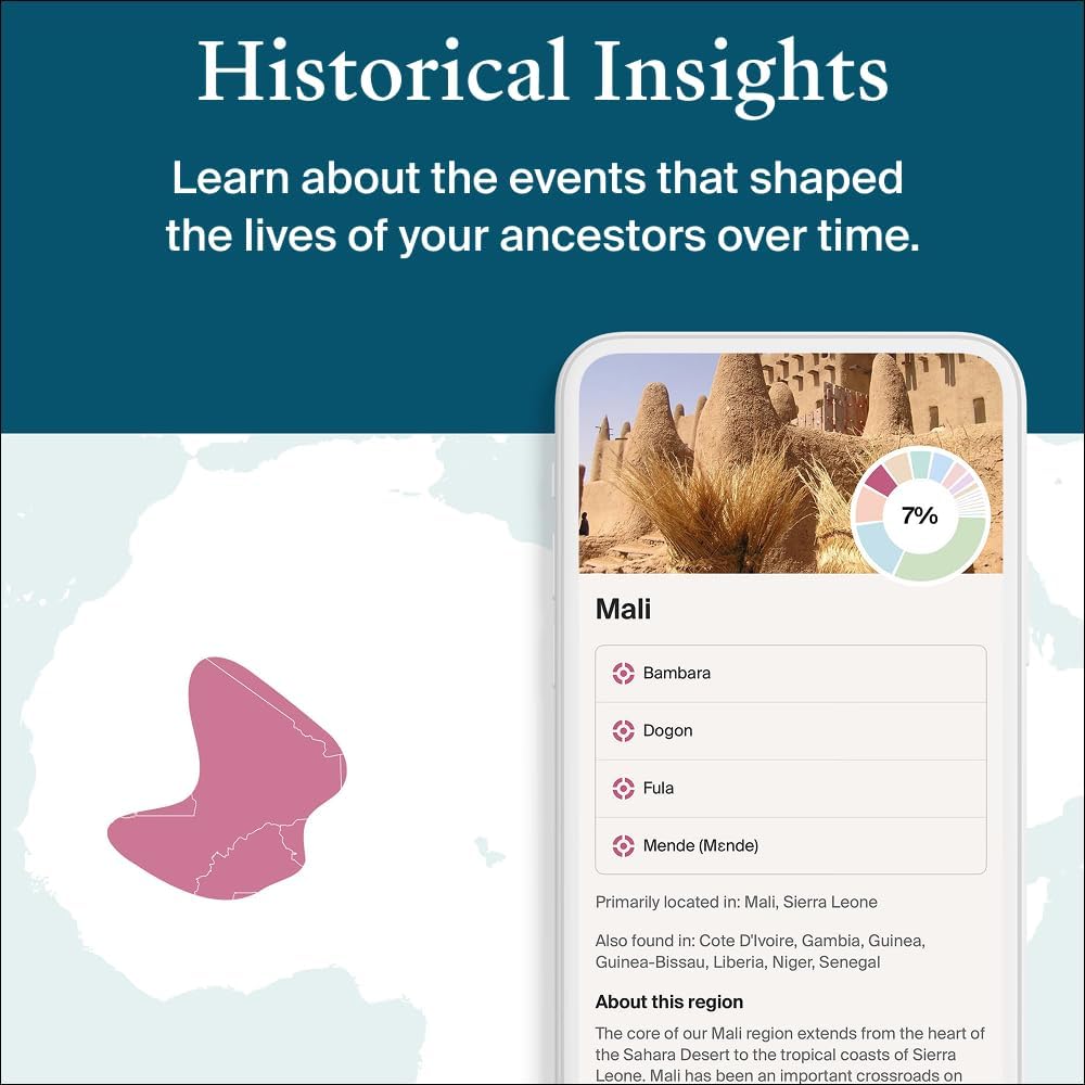 AncestryDNA Genetic Ethnicity Test Kit with 3600+ Regions
