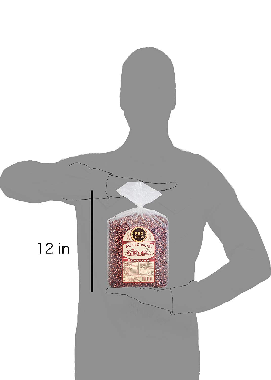 Amish Country Red Popcorn Kernels 6 lbs Bag Non-GMO Gluten Free