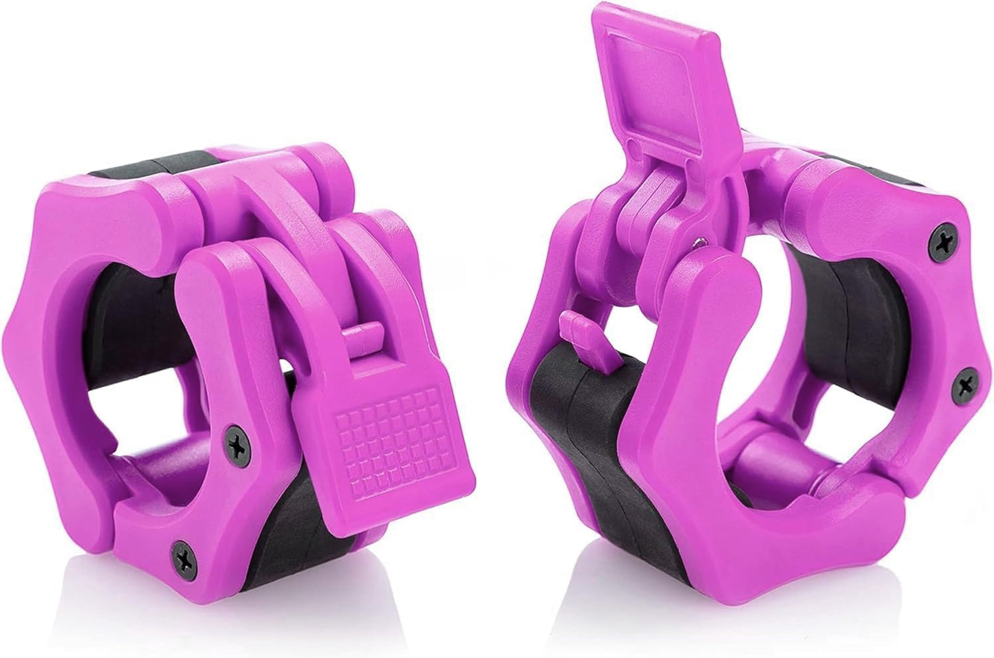 Olympic 2" Barbell Collars - Quick Release Locking Clamps for Workout Fitness