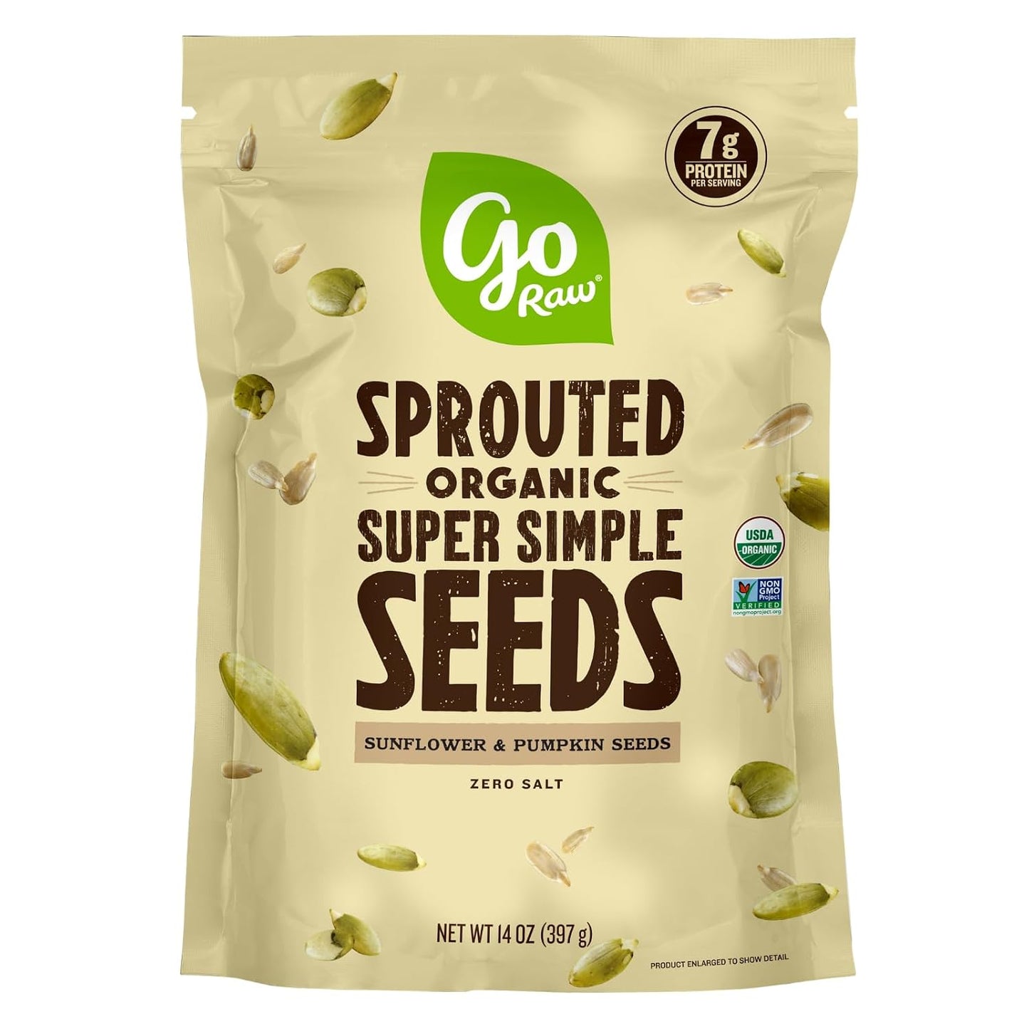 Go Raw Organic Sprouted Mixed Seeds 13 oz Unsalted Keto Kosher