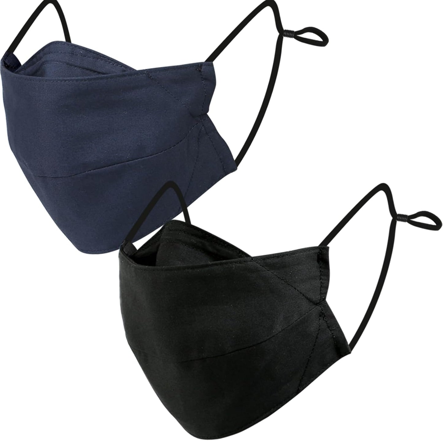 BASE CAMP 100% Cotton Reusable Cloth Face Masks with Filter Pocket