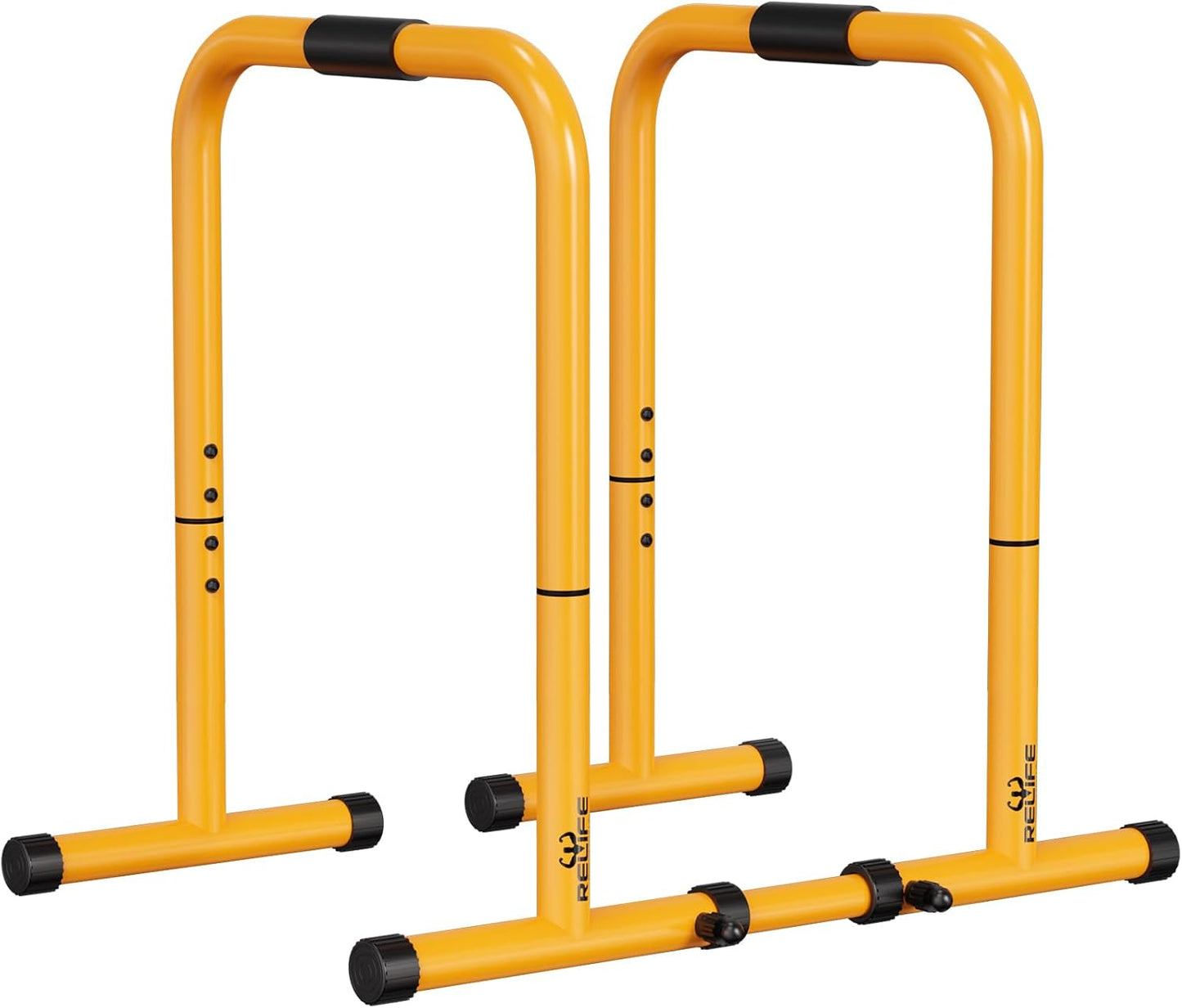 RELIFE Dip Station - Heavy Duty Dip Stands for Fitness Workouts