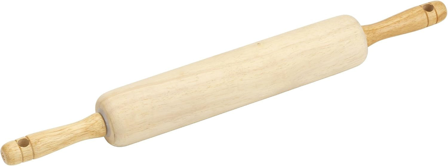 GoodCook Classic Wooden Rolling Pin with Easy Roll Bearings