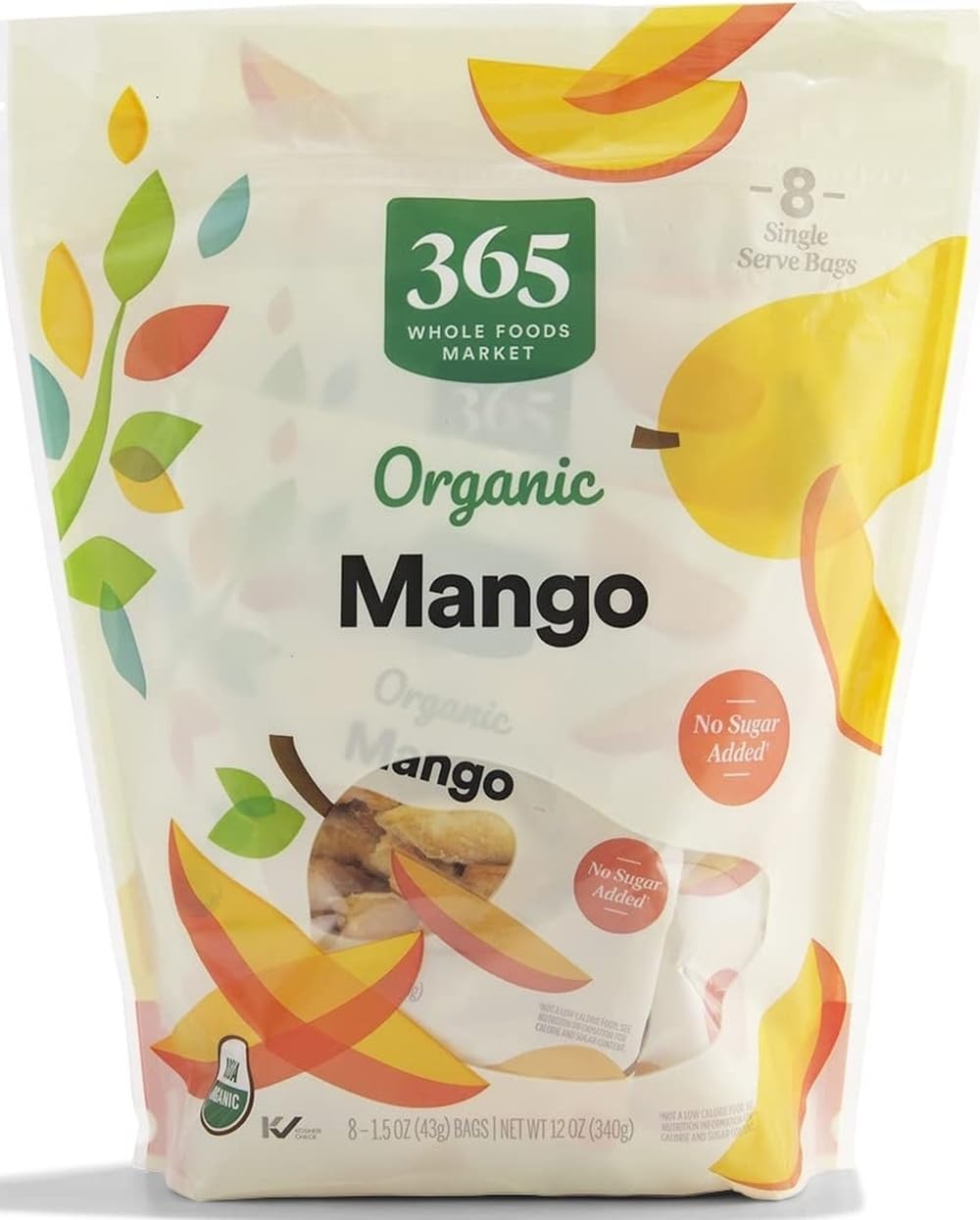 365 by Whole Foods Market Organic Mango Snacks 8 Pack 12 Ounce