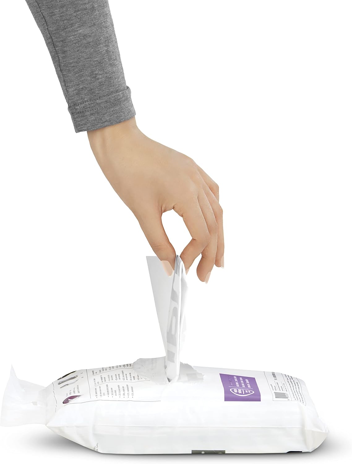 simplehuman Code H 100 Count, Dispenser Pack Custom Fit Liners, Drawstring Trash Bags, 30-35 Liter / 8-9 Gallon, White