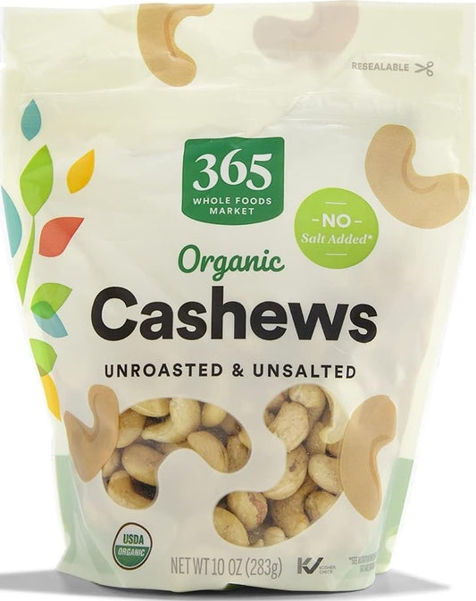 365 by Whole Foods Market Organic Cashews 10 Ounce Bag